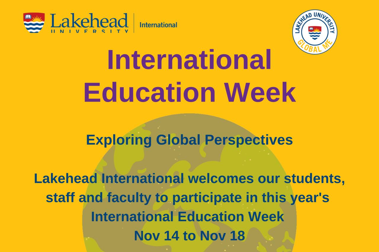 International Education Week 2022 Exploring Global Perspectives