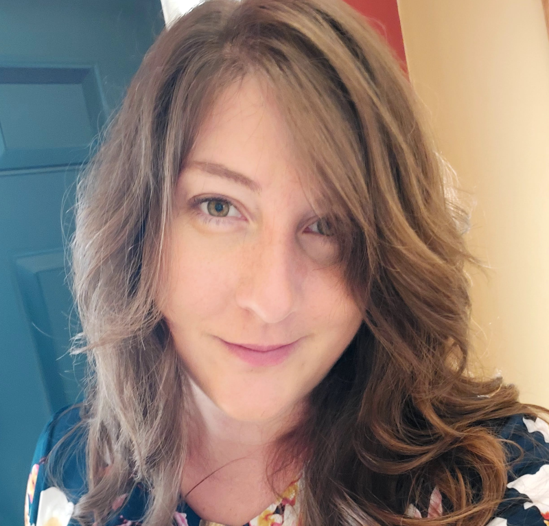 photo of a woman with long brown hair